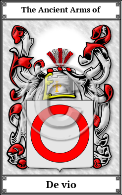 De vio Family Crest Download (JPG) Book Plated - 600 DPI